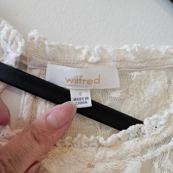 Aritzia Wilfred White Lace Dress Size 0 - Picture 3 of 3